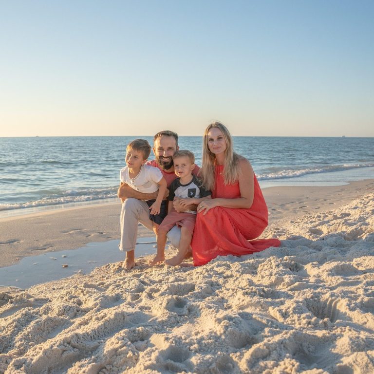 Stress-free family vacation packages for all ages Family travelers enjoying a beach vacation together