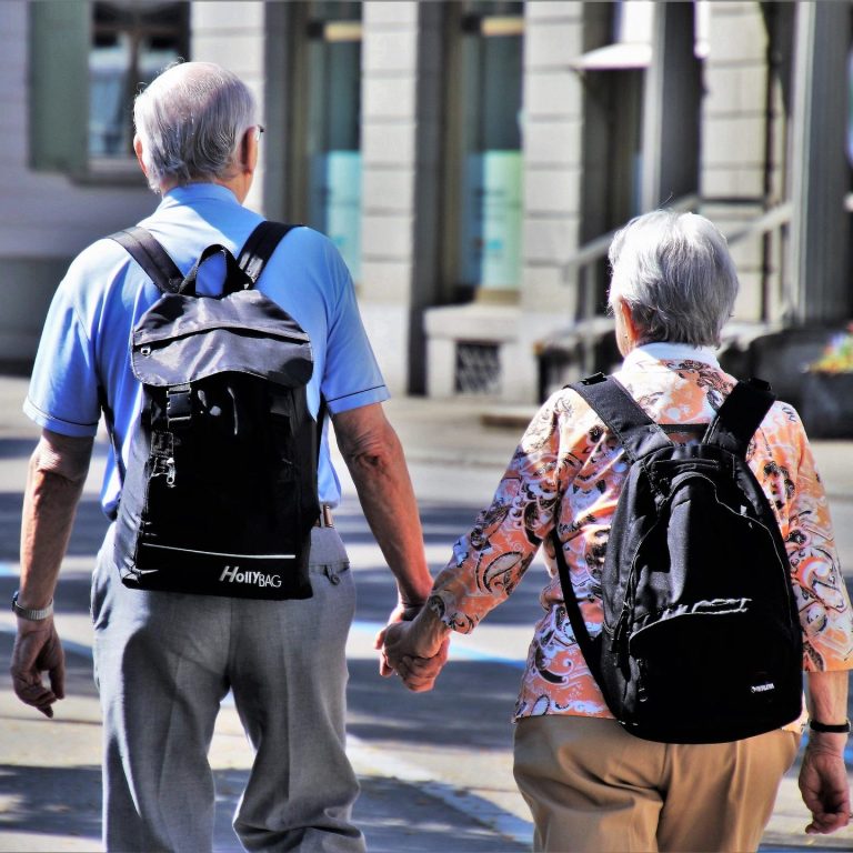 Enriching and comfortable vacations for retired travelers Retired travelers exploring destinations at a relaxed pace